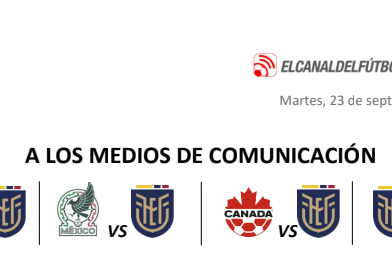 Partidos precompetitivos Ecuador – Condiciones para transmisión (Derechos)